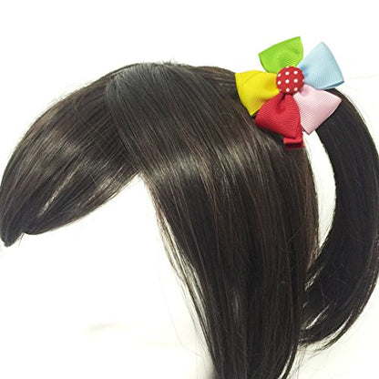 Wrapables® Rainbow Flowers and Bows Hair Accessories (Set of 12)