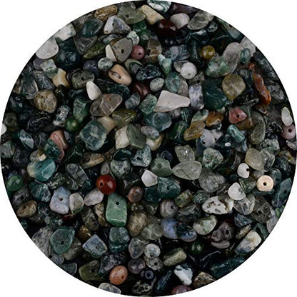 Natural Chip Stone Beads India Agate 5-8mm About 400 Pieces Irregular Gemstones Healing Crystal Loose Rocks Bead Hole Drilled DIY for Bracelet Jewelry Making Crafting (5-8mm, India Agate) - color: India Agate