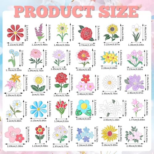 SANNIX 60Pcs Flower Enamel Pins, Bulk Floral Lapel Pins for Backpacks, Cute Spring Flowers Brooch Badges for Clothes Bags Hats Accessories, 30 Styles - style: Flower Pins