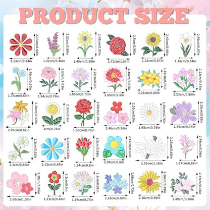 SANNIX 60Pcs Flower Enamel Pins, Bulk Floral Lapel Pins for Backpacks, Cute Spring Flowers Brooch Badges for Clothes Bags Hats Accessories, 30 Styles - style: Flower Pins