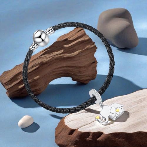 Mother Daughter Elephant Dangle Charm for Euroepan Bracelet Women Gift | cute wildlife ainmal charm,gold heart,family pendant,motherly love,push present,comptaible with Pandora bracelet necklace - style: Good luck Elephant