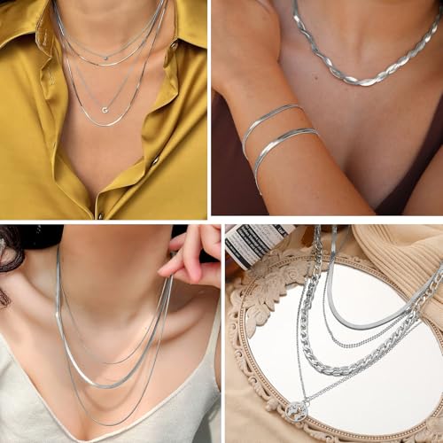 33FT 4mm Stainless Steel Chains Snake Chains Roll Bulk for Jewelry Making | 304 Stainless Steel Flat Snake Chains Roll Spool for DIY Craft Necklace Bracelet - color: 4.0mm Stainless Steel Flat Snake Chains