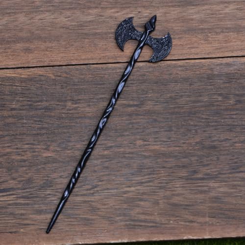 2PCS Viking Dragon Hair Sticks, Black Metal Hair Pins for Women | Black Metal Hair Accessories for Buns, Updos, Renaissance Festival, Halloween & Cosplay - color: ZRTL26