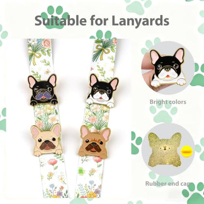 2/4/5/20pcs Funny Enamel Pins Bulk - Aesthetic Hard Enamel Lapel Pins Set, Art Brooches for Backpacks, Jackets, Hats, Bags, Lanyards, Cute Animal Pins for Adults, Kids, Women, Men - style: 4pcs Dog
