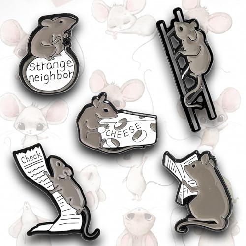 5Pcs Cute Coffee Cat Sloth Enamel Pin Set Cartoon Animal Coffee Cup Brooch Badges, Funny Lapel Pins for Backpacks, Jackets, Bags, Coffee Lover Gift - color: JH-018