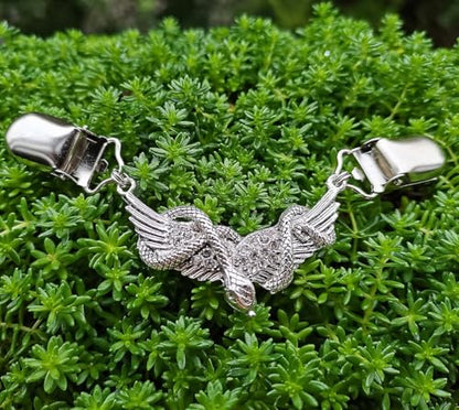 Vintage Sweater Clips Shawl Dresses Shirt Clips Retro Cardigan Collar Chain Clips Brooch Pins for Women - style: Style 7
