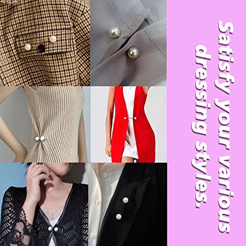 Fashion Pearl Brooch, Sweater Shawl Pearl Pin, Elegant and Fashionable | Enhance your Temperament, Suitable for a Variety of Occasions to Wear - color: White A