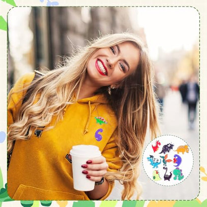 Giegxin 40 Pcs Dinosaur Enamel Pins Bulk Cute Cartoon Backpacks Pins Animals BroochTfor Backpacks Clothes Classroom Student Gifts - style: Dinosaur