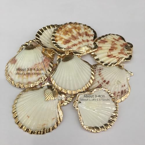 20pcs Natural Shell Pendants Charms Necklace Trendy Pendant For Making DIY Accessories Necklaces Earings