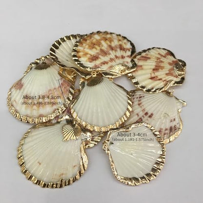20pcs Natural Shell Pendants Charms Necklace Trendy Pendant For Making DIY Accessories Necklaces Earings