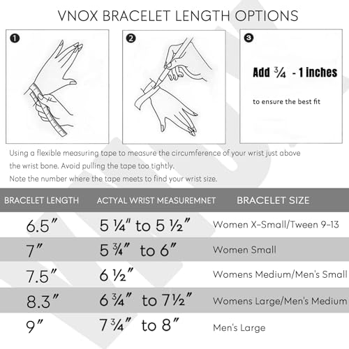 VNOX 5/7 Pcs Chain Bracelet for Men Women - Sturdy Stainless Steel Curb Width Cuban Link Chain Bracelet Set for Men Women,6.5/7/7.4/8.2/9 Inches - style: Gold Plated Link 1