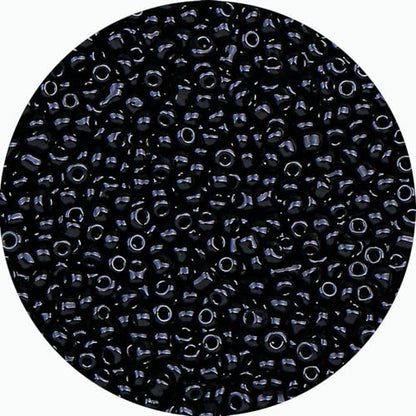 2mm Glass Seed Beads Bulk, Black 12/0 Tiny Round Seed Bead, Small Mini Pony Craft Beads for Bracelet Necklace Wrist Jewelry Making Beading Weaving DIY Crafts Supplies - color: Black