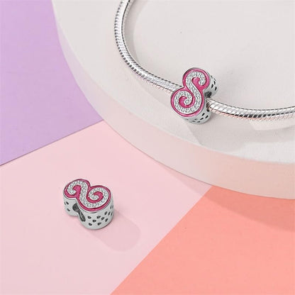 925 Sterling Silver Letter Charms Fits Pandora Bracelets Alphabet AZ Bead Charm for Bracelets Necklace with 5A Cubic Zirconia for Women Birthday Ceremony DIY Jewelry Gift - style: S