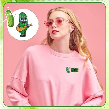40 Pcs Funny Pickles Enamel Pins for Backpacks Pickle Lover Gifts Cartoon Dill Cucumber Lapel Pins Lovely Cute Brooch for Women Men Clothes Bags Accessories Gifts - style: Pickle Theme