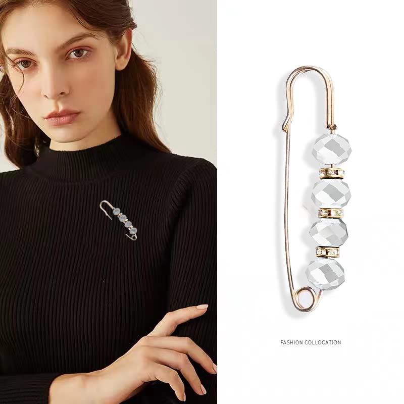 Fashion Pearl Brooch, Sweater Shawl Pearl Pin, Elegant and Fashionable | Enhance your Temperament, Suitable for a Variety of Occasions to Wear - color: Colorful