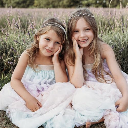 Rhinestone Headbands for Women Silver Bridal Headband Crystal Headpiece | Flower Leaf Girl Tiara Crown Head Band Wedding Hair Accessories for Girls, 4 Pcs - color: Silver