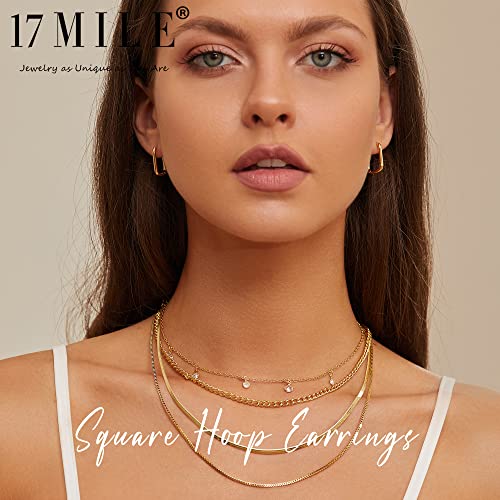Gold Hoop Earrings Set for Women, 6 Pairs 14K Gold Plated Lightweight Hypoallergenic Chunky Open Twisted Hoops Earrings Pack Jewelry - color: Gold Twisted