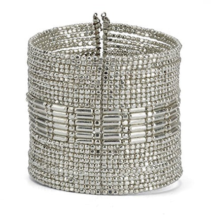 SPUNKYsoul New! Boho Metal Cuff Bangle Bracelets for Women l Collection - style: Silver
