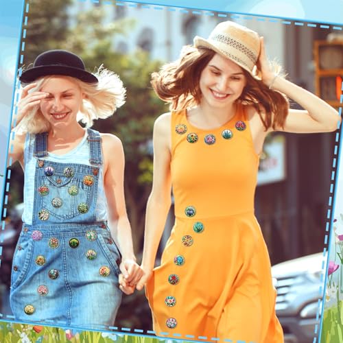 30/60 Pcs Cute Enamel Pins Bulk Plant Flower Animal Halloween Gothic Fall Pumpkin Cartoon Lapel Pin Brooches Jewelry Gift for Backpack Clothes Hats Accessories - style: Flower