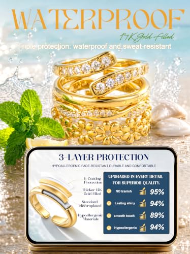 YADOCA 12Pcs Toe Rings 10Pairs Hypoallergenic Surgical Stainless Steel Earrings for Women