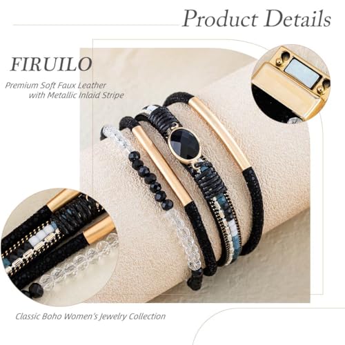 Charm Bracelet Silver Cartoon Friendship Bracelets Stainless Steel Adjustable Bangles for Women Blue - color: B-Black