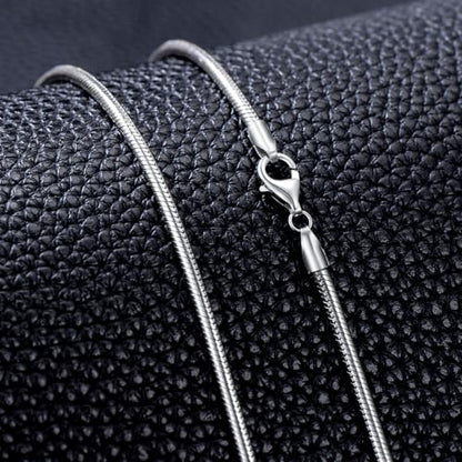 Snake Chain Sterling Silver Round Snake Chain Necklace for Men 1mm 1.5mm 2mm 2.5mm 3mm Flexible Italian Chain for Men Women - size: 22", style: Width: 1.5mm