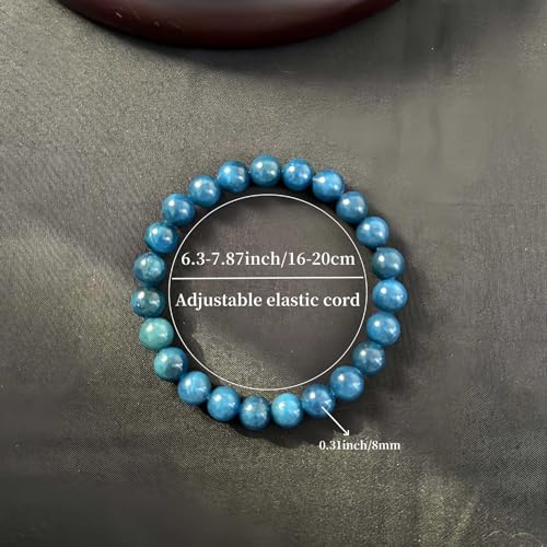 Amethyst Bracelet for Women Men, Elegant Handmade Natural Gem Stone Round Beaded Stretch Elastic Adjustable Healing Bracelets 8mm Gifts - color: AL-0211, size: Medium