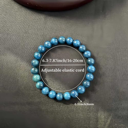 Amethyst Bracelet for Women Men, Elegant Handmade Natural Gem Stone Round Beaded Stretch Elastic Adjustable Healing Bracelets 8mm Gifts - color: AL-0211, size: Medium