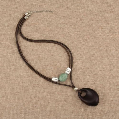 Chunky Pendant Necklace for Women Vintage Boho Necklaces Choker Layered Statement Necklaces Bohemian Jewlery Gifts - style: Bohemian Pendant Necklaces Women
