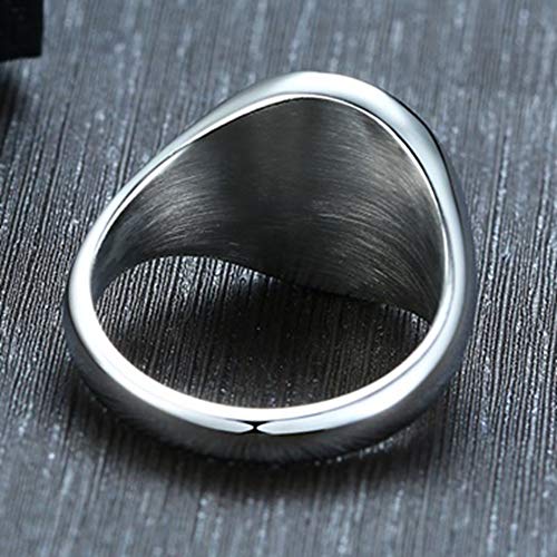 Jude Jewelers Stainless Steel Classical Simple Plain Round Signet Style Pinky Wedding Statement Promise Anniversary Ring - color: Silver