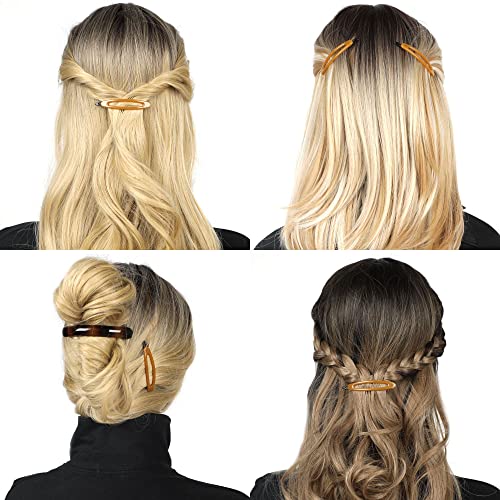 12pcs Hair Barrettes Set for Women and Girls, Hair Clips for Thick Thin Fine Hair, Non-metal Hair Accessories, Non-Slip Grip Handmade Snap Hairpin, BPA Free | Non-metal BPA-free snap hairpins with a non-slip grip for thin, fine or thick hair; handmade in