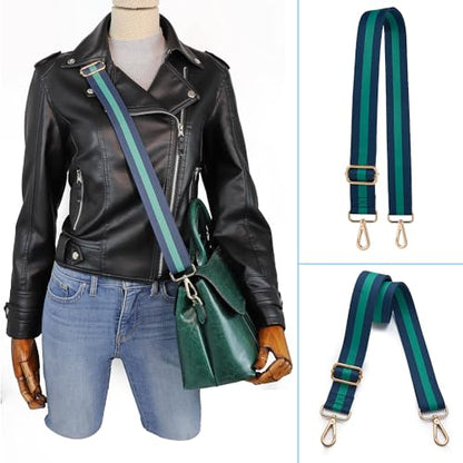 Kolti Purse Strap Replacement Crossbody Handbag Stripe Wide Adjustable - color: Gold Buckle-11