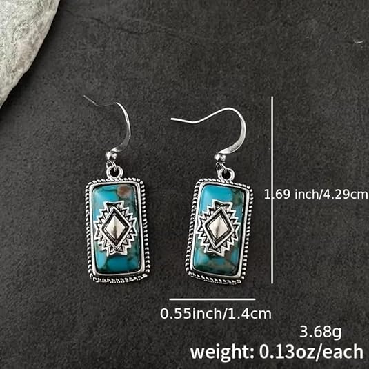 Retro Exaggerated Drop Earrings Personality Vintage Carved Dangle Earrings Daily Accessories Party Valentine's Day Jewelry Gifts for Women - style: Retro Style 3