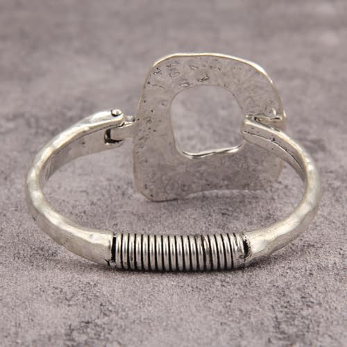 Chunky Bangle Bracelets for Women Cuff Bracelet Thick Gold Bangles Open Wide Arm Cuffs Bracelets Boho Jewelry - style: Cuff Bracelets