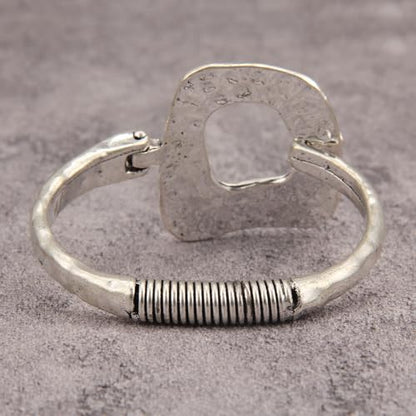 Chunky Bangle Bracelets for Women Cuff Bracelet Thick Gold Bangles Open Wide Arm Cuffs Bracelets Boho Jewelry - style: Cuff Bracelets
