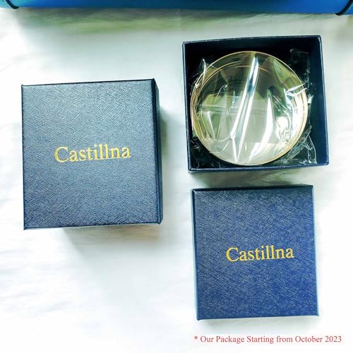 Castillna Glossy Plain Stainless Steel Bangle Bracelets Set for Women, Silver, Set of 7 Pieces - style: 9 inches
