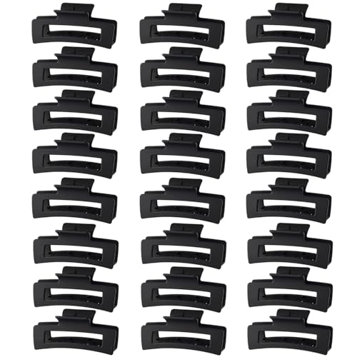 Hair Claw Clips,Hair Clips For Women,Large Hair Claw Clips For Thick Hair,Nonslip Matte Hair Clips Hair Accessories Women Girl Birthday Christmas Gift (24 Pack) - color: 24 Pack