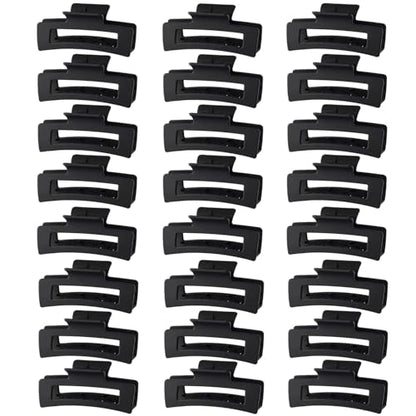 Hair Claw Clips,Hair Clips For Women,Large Hair Claw Clips For Thick Hair,Nonslip Matte Hair Clips Hair Accessories Women Girl Birthday Christmas Gift (24 Pack) - color: 24 Pack