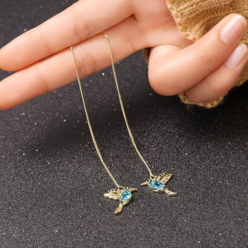 Little Bird Tassel Earrings for Women Animal Drop Earrings Trendy Jewelry - color: E534