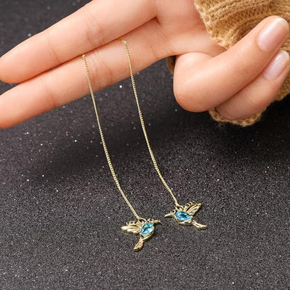 Little Bird Tassel Earrings for Women Animal Drop Earrings Trendy Jewelry - color: E534