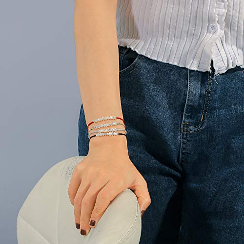 KELITCH Womens Pearl Bracelets Friendship Bracelet Handmade Miyuki Beads Charm Bracelet Holiday Gift - color: B7