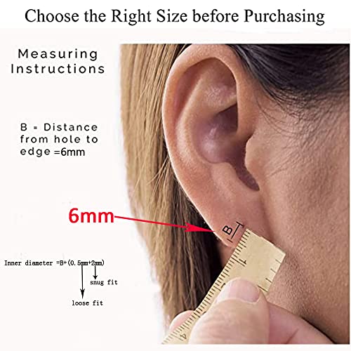 316L Surgical Stainless Steel Huggie Hoop Earrings 6mm 8mm 10mm 11mm 12mm 14mm Hypoallergenic Earrings Hoop Cartilage Helix Lobes Hinged Sleeper Earrings For Men Women - style: A09:6mm Silver(THK 1.5mm)