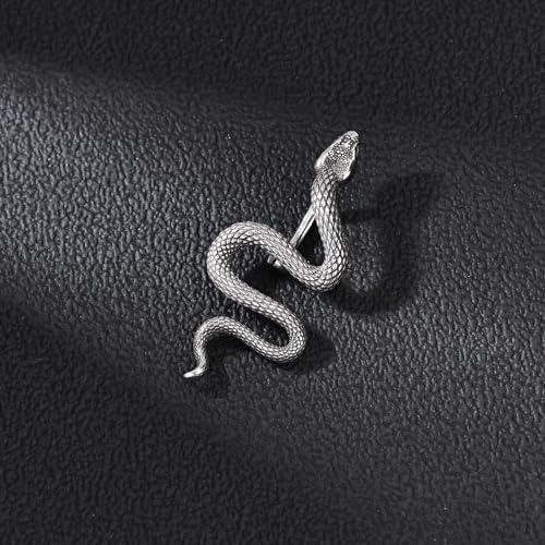 14G Surgical Stainless Steel Dangle Belly Button Rings for Women Belly Ring Dangling Piercing Jewelry CZ Snake lizard Skull Spider bat Halloween Party Punk Rock - style: Snake shaped