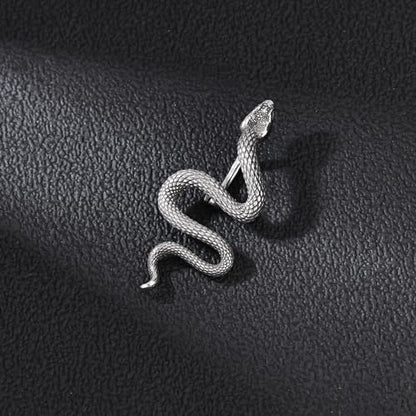 14G Surgical Stainless Steel Dangle Belly Button Rings for Women Belly Ring Dangling Piercing Jewelry CZ Snake lizard Skull Spider bat Halloween Party Punk Rock - style: Snake shaped