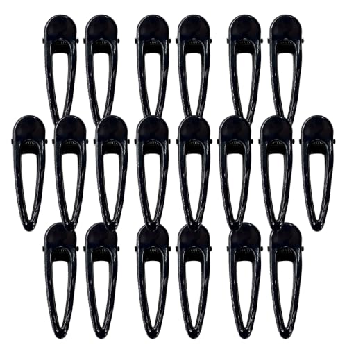 Elegant Hair Clips for Women, Premium Metal Barrettes with Anti-Slip Design - Stylish Hair Accessories for Daily & Party Hairstyles (20, Black) - color: Black