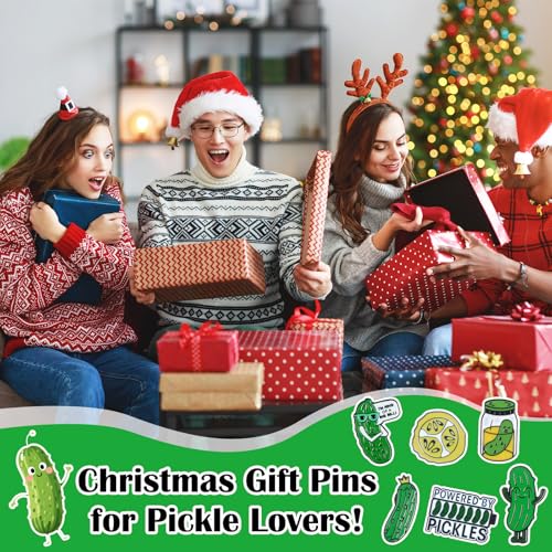 40 Pcs Funny Pickles Enamel Pins for Backpacks Pickle Lover Gifts Cartoon Dill Cucumber Lapel Pins Lovely Cute Brooch for Women Men Clothes Bags Accessories Gifts - style: Pickle Theme