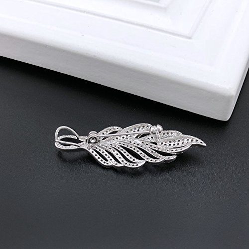 YOQUCOL Cubic Zirconia Crystal Rhinestone Wedding Brooch Pin for Women Brides Jewelry - color: D
