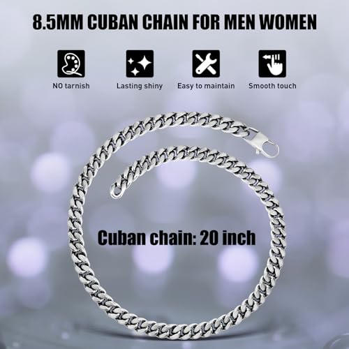 Stainless Steel Chain Necklaces,Rolo Chain Necklace for Men Women,Unique Fashion and Charm Jewelry, Silver Tone Chain,Stainless Steel Adjustable Link, Gifts for Friends/Husband/Dad - style: 1258