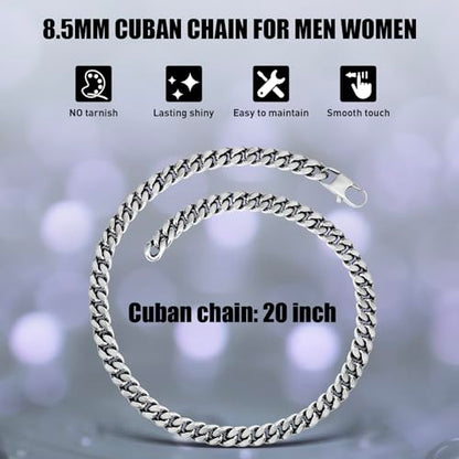Stainless Steel Chain Necklaces,Rolo Chain Necklace for Men Women,Unique Fashion and Charm Jewelry, Silver Tone Chain,Stainless Steel Adjustable Link, Gifts for Friends/Husband/Dad - style: 1258