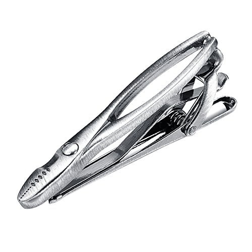 Yoursfs Electrician Tie Bar For Men Cool Tool Tie Clip 316L Stainless Steel Silver Nail Novelty Construction Tie Clips Jewelry - style: Pliers Tie Clips